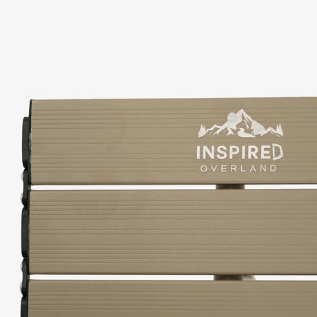 Inspired Overland camping table close up lightweight outdoor cooking surface