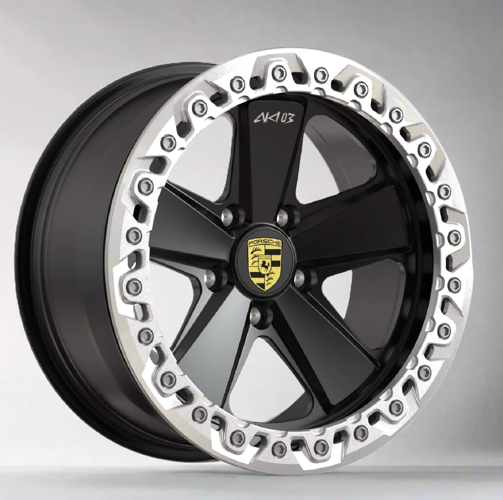 Akioverland 5x130 Beadlock Classic Fuchs wheel fitted on a Porsche Cayenne 955/957