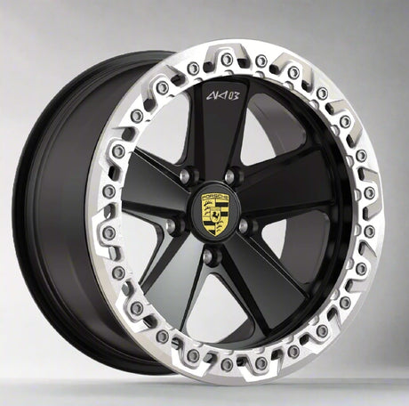 Akioverland 5x130 Beadlock Classic Fuchs wheel fitted on a Porsche Cayenne 955/957