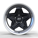 Porsche Cayenne fitted with Akioverland 5x130 Cookie Cutter offroad wheels, alternate angle