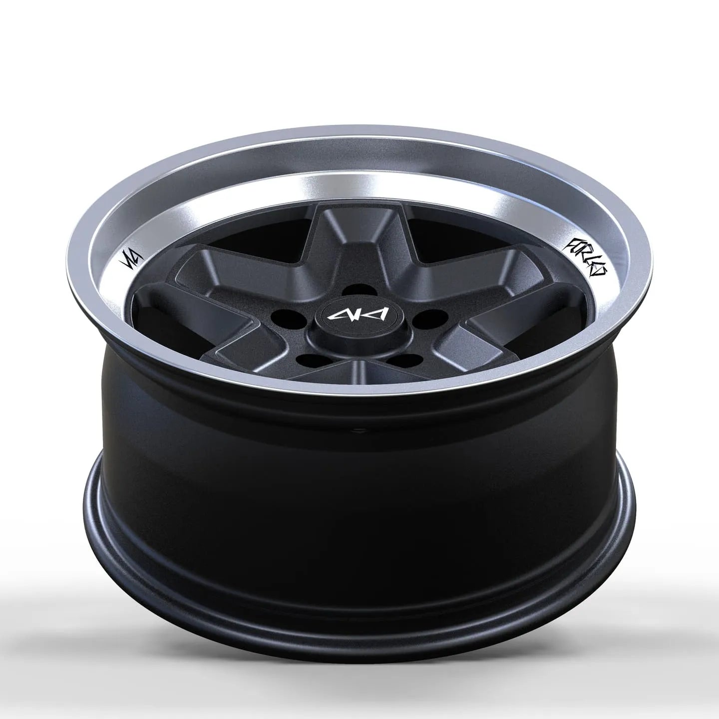 Porsche Cayenne fitted with Akioverland 5x130 Cookie Cutter offroad wheels, close-up