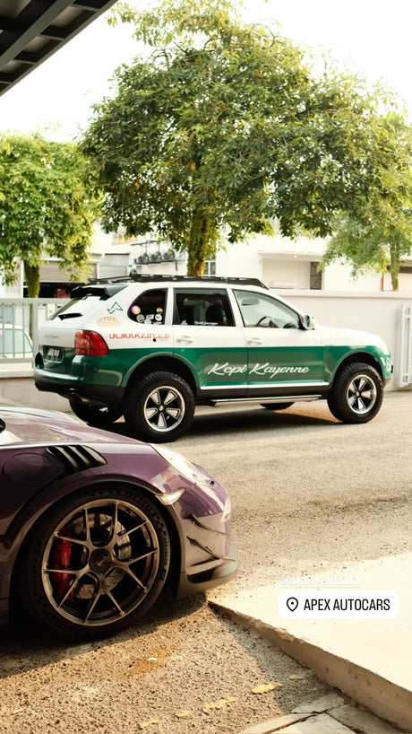 Porsche Cayenne 955 fitted with Akioverland 5x130 Fuchs Reimagined wheels Midnight Purple Bronze Wheels GT3RS 991 911, Kuala Lumpur, Malaysia
