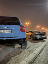 Porsche Cayenne 957 Turbo in Kuwait, lifted with Akioverland's 3.5" Flagship Air Lift Kit