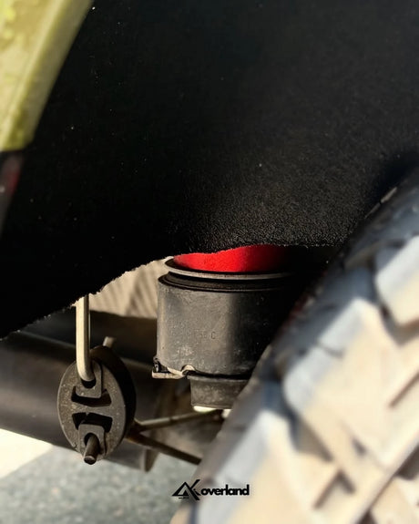 Akioverland Porsche Cayenne 958 air lift suspension detail 2.5 inch driveline drop