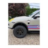 Lifted AkiOverland Cayenne 958 build running satin black Classic Fuchs forged wheels, tubular bumper and roof rack