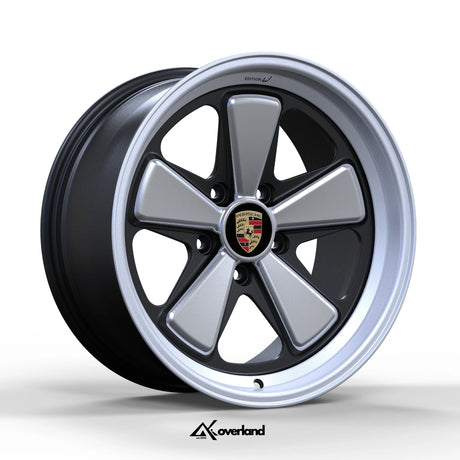 Edition W 5x130 forged wheel by AkiOverland x WrapWorkz in machined 2 Tone, Fuchs-inspired design