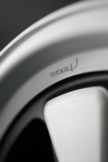 Deep barrel view of the AkiOverland Edition W forged wheel for Porsche 5x130 showing its structural curvature