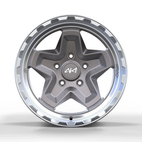 Akioverland forged monoblock Porsche wheel with rugged outer lip