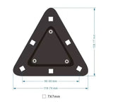 Akioverland jerry can mounting plate dimensions rear bumper bracket diagram