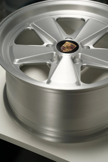 Satin Brushed silver 5x130 Custom Classic fuch wheel for porsche 