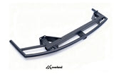 Akioverland porsche cayenne 957 tubular bumper overall view including mounting brackets and integrated square recovery structure.