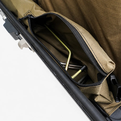 Carbonlite King rooftop tent rainfly pole storage pouch by Inspired Overland