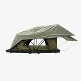 Overland rooftop tent Carbonlite King open side profile by Inspired Overland