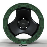 5x120 custom forged 3 spoke wheel Peaks design premium Range Rover build by akioverland