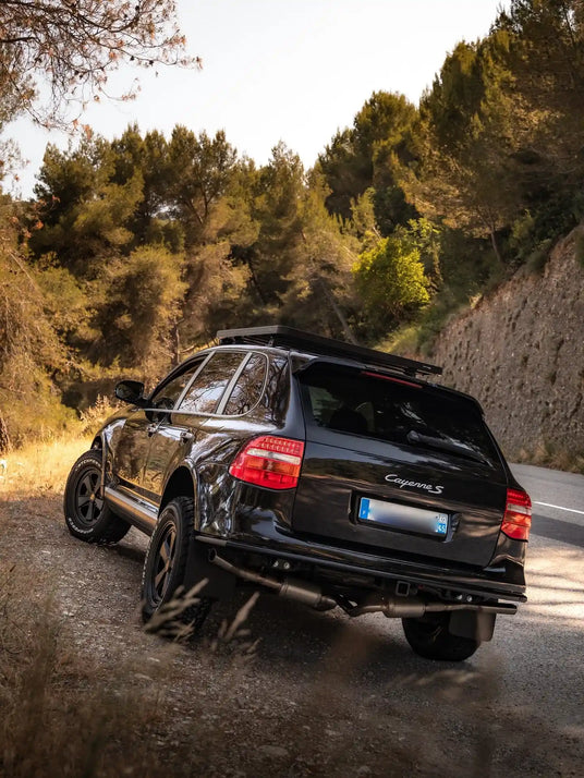 Porsche Cayenne offroad inspired build by Rise Offroad Monaco with Akioverland wheel package
