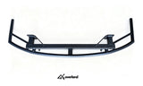 Rear tubular bumper for Porsche Cayenne 957 displayed off-vehicle showing streamlined high-clearance design