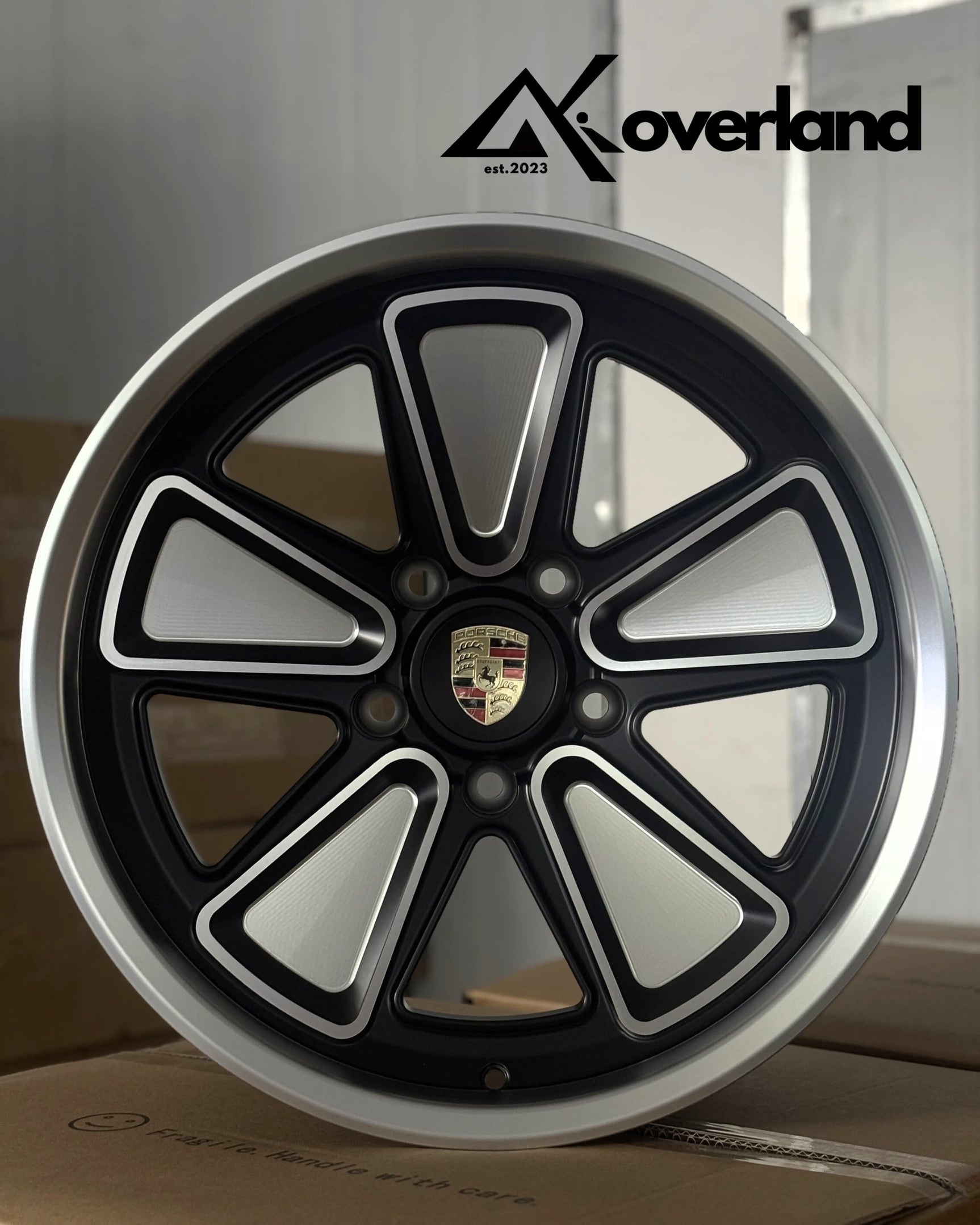 Forged Porsche wheels in 5x130 configuration, reimagined Fuchs design with deep profile and custom offsets