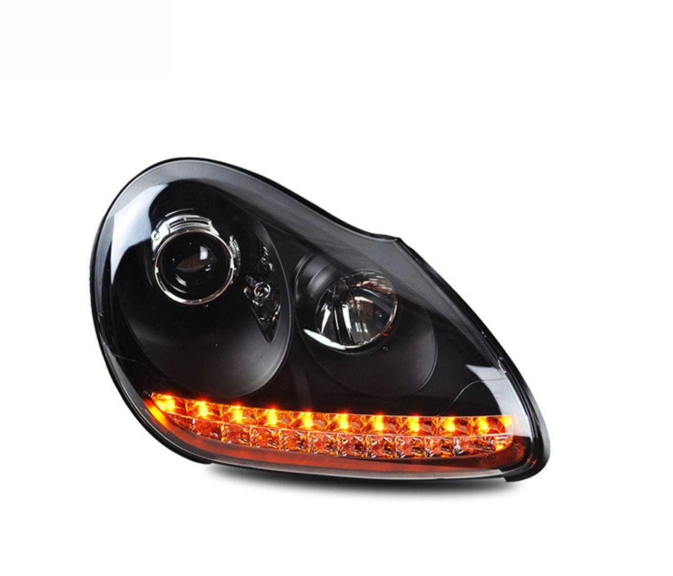 Porsche Cayenne 955 LED projector headlight amber DRL upgrade