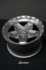 Porsche Cayenne forged Cookie Cutter wheel close up detail