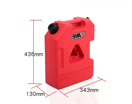 SWA 3 gallon red jerry can fuel and water container for rear bumper mount